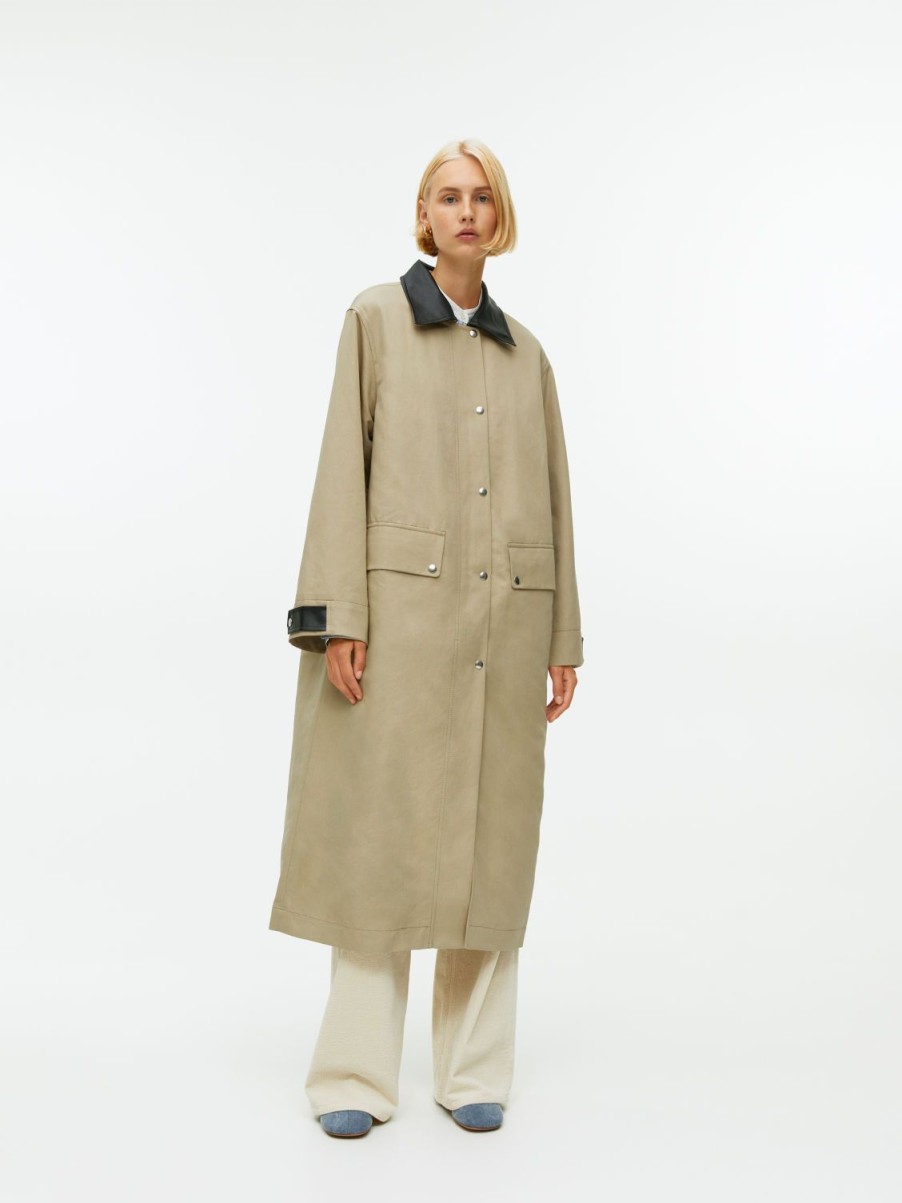 Dam Arket Kappor & Jackor | Maxi Linen-Cotton Coat