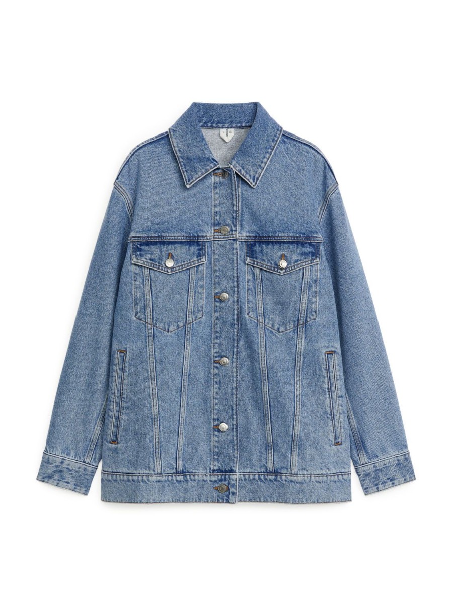 Dam Arket Kappor & Jackor | Oversized Denim Jacket