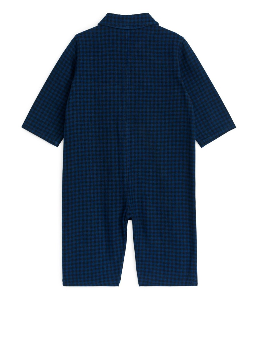 Baby Arket Bodys | Gingham Flannel Jumpsuit