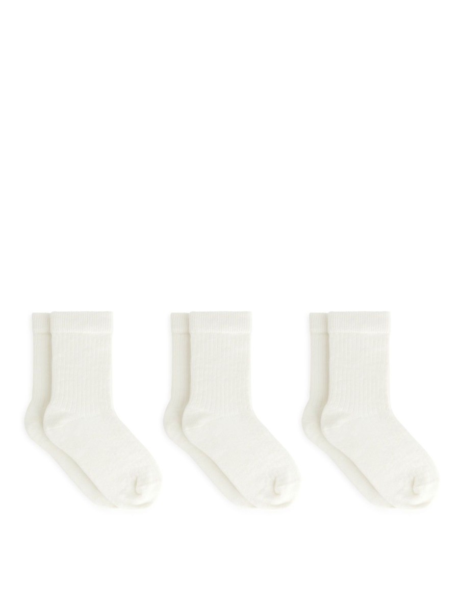 Barn Arket Strumpor & Strumpbyxor | Rib Knit Socks, 3 Pairs