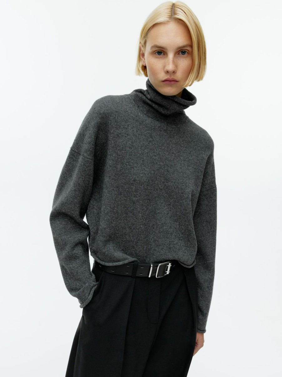 Dam Arket Stickat | High-Neck Wool Jumper