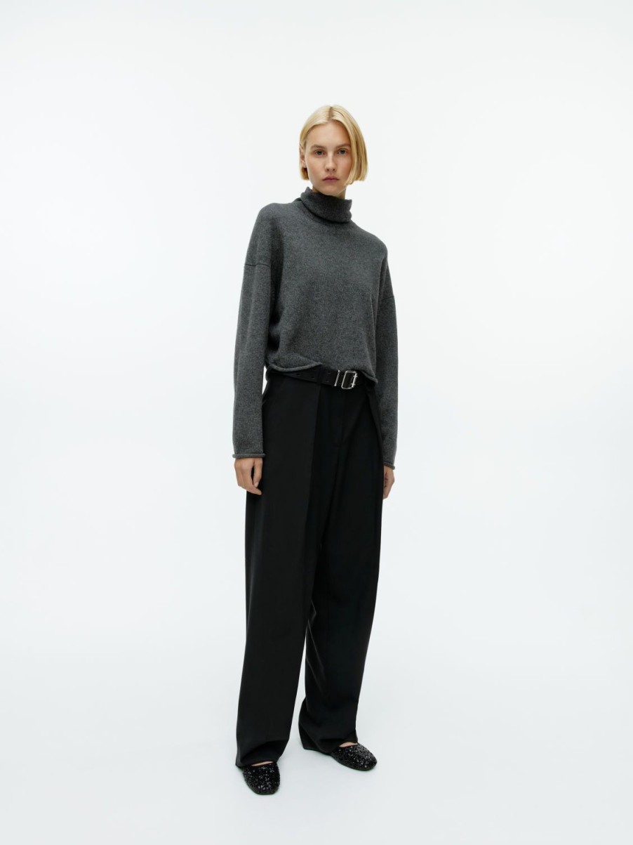 Dam Arket Stickat | High-Neck Wool Jumper