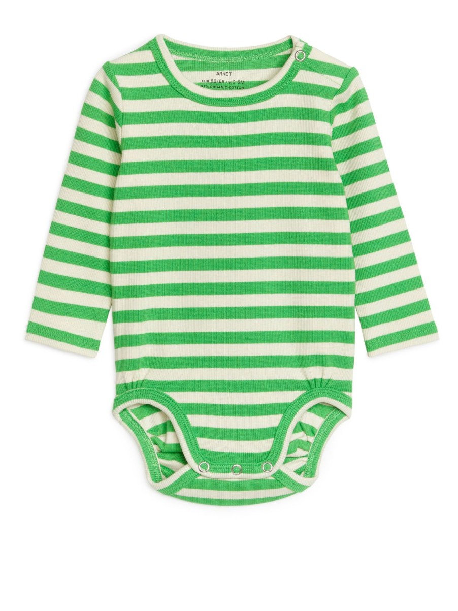 Baby Arket Bodys | Ribbed Long-Sleeve Bodysuit