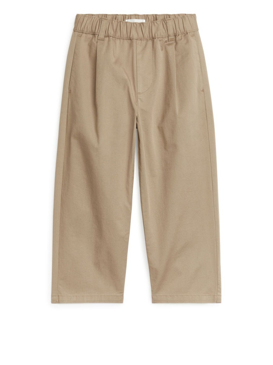 Barn Arket Byxor & Shorts | Wide Cotton Chinos