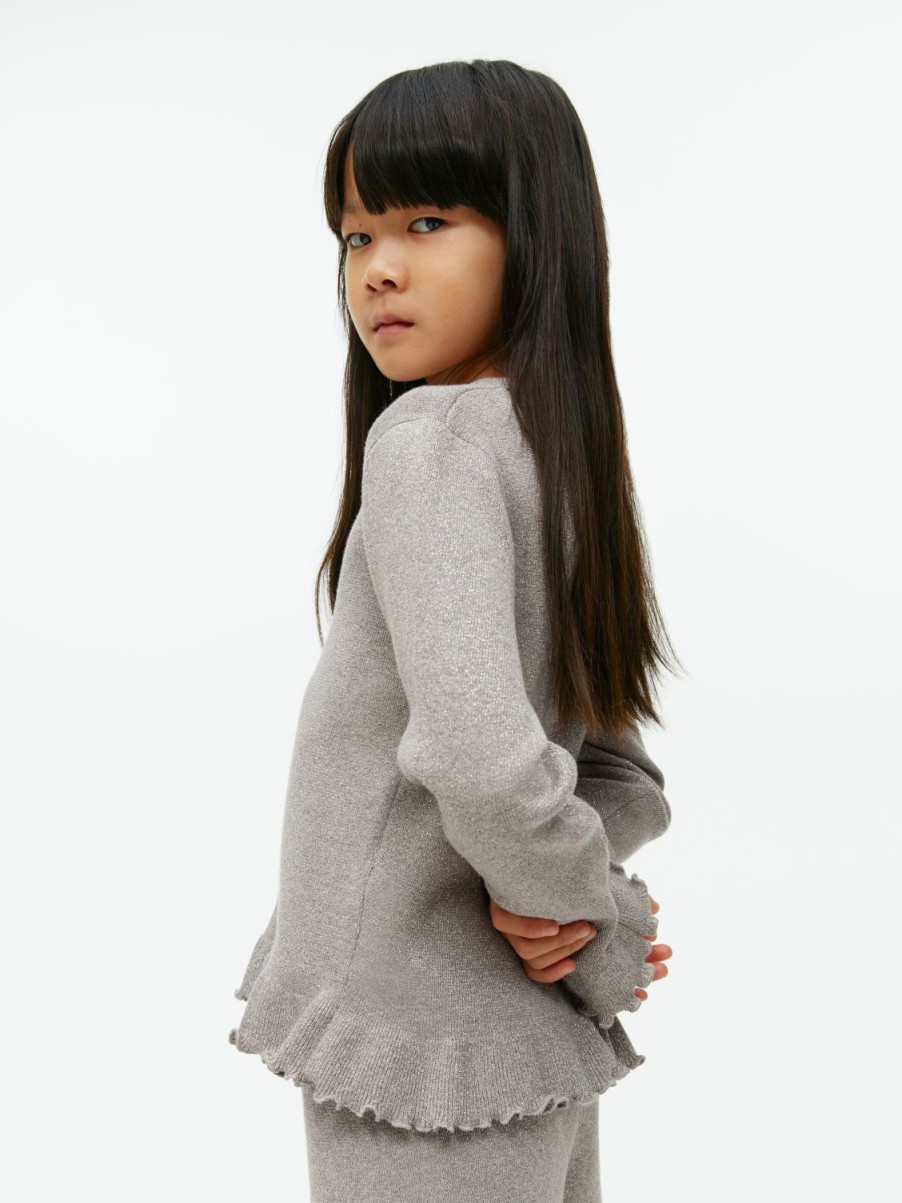 Barn Arket Toppar & Sweatshirts | Metallic Frill Jumper