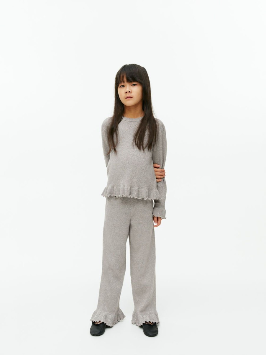 Barn Arket Toppar & Sweatshirts | Metallic Frill Jumper