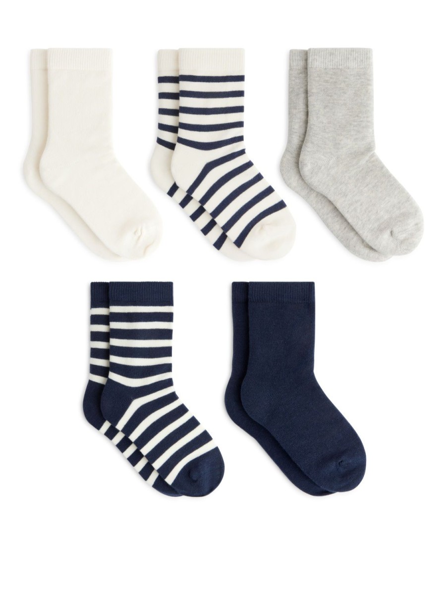 Barn Arket Strumpor & Strumpbyxor | Cotton Socks Set Of 5