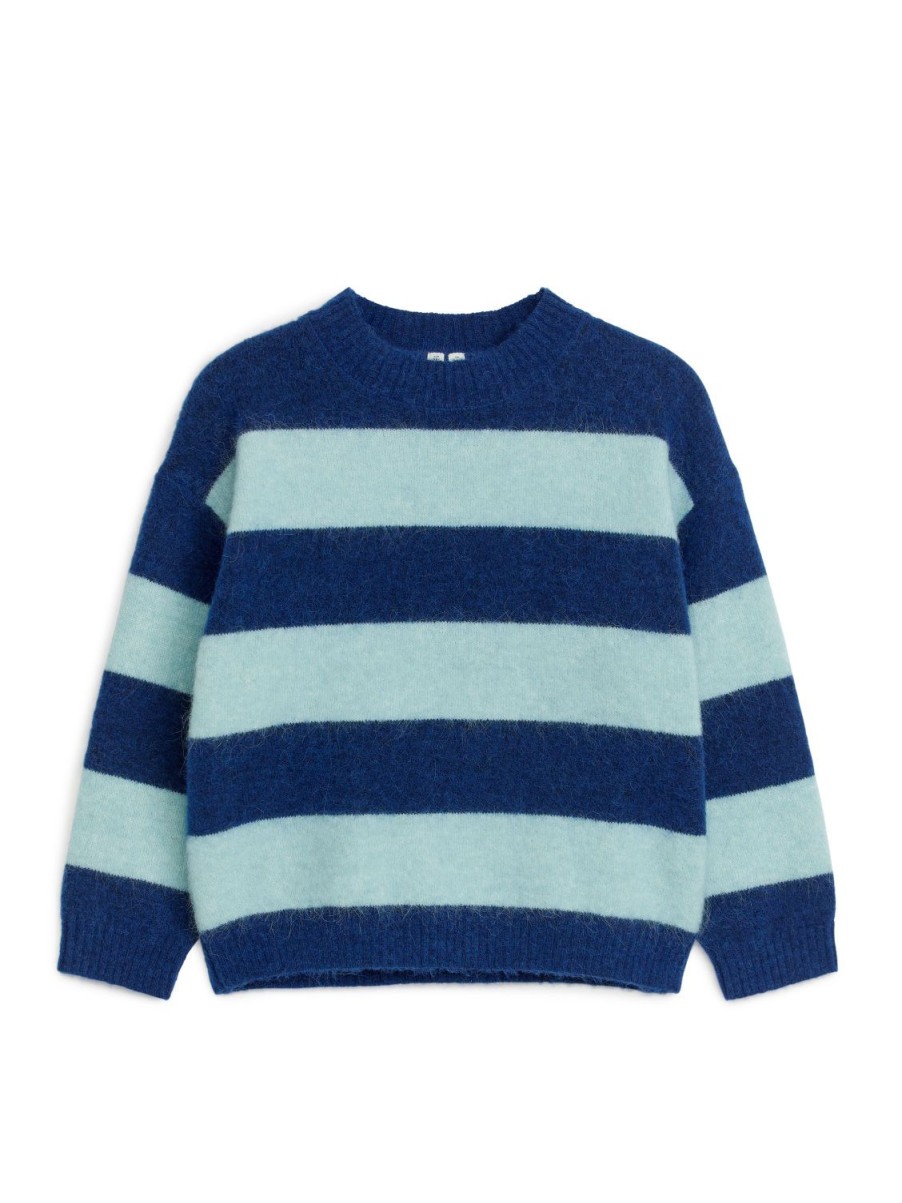 Barn Arket Toppar & Sweatshirts | Striped Wool-Alpaca Jumper