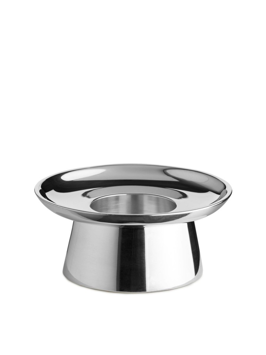 Home Arket Ljus | Silver-Plated Tea Light Holder