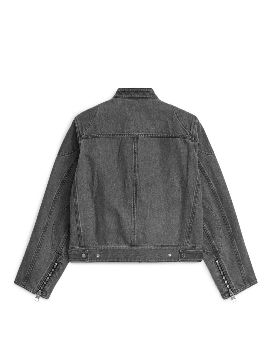 Dam Arket Kappor & Jackor | Racer Denim Jacket