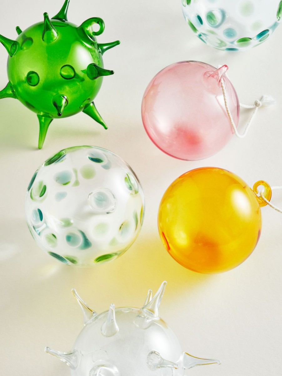 Home Arket Dekorationer | Dotted Glass Baubles Set Of 2