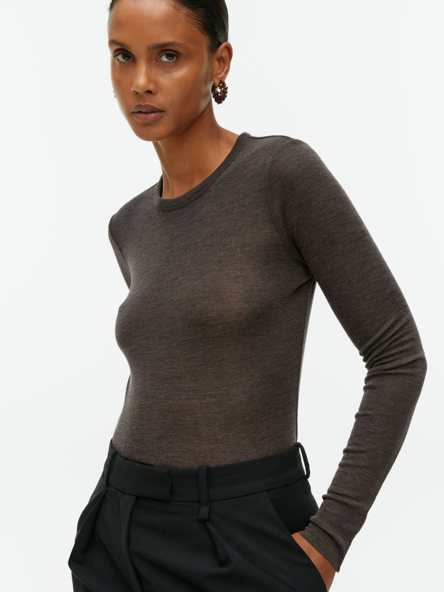 Dam Arket Stickat | Long-Sleeved Merino Top