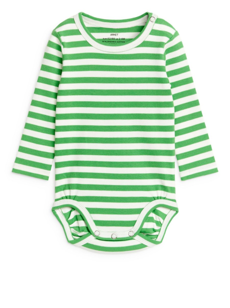 Baby Arket Bodys | Ribbed Long-Sleeve Bodysuit