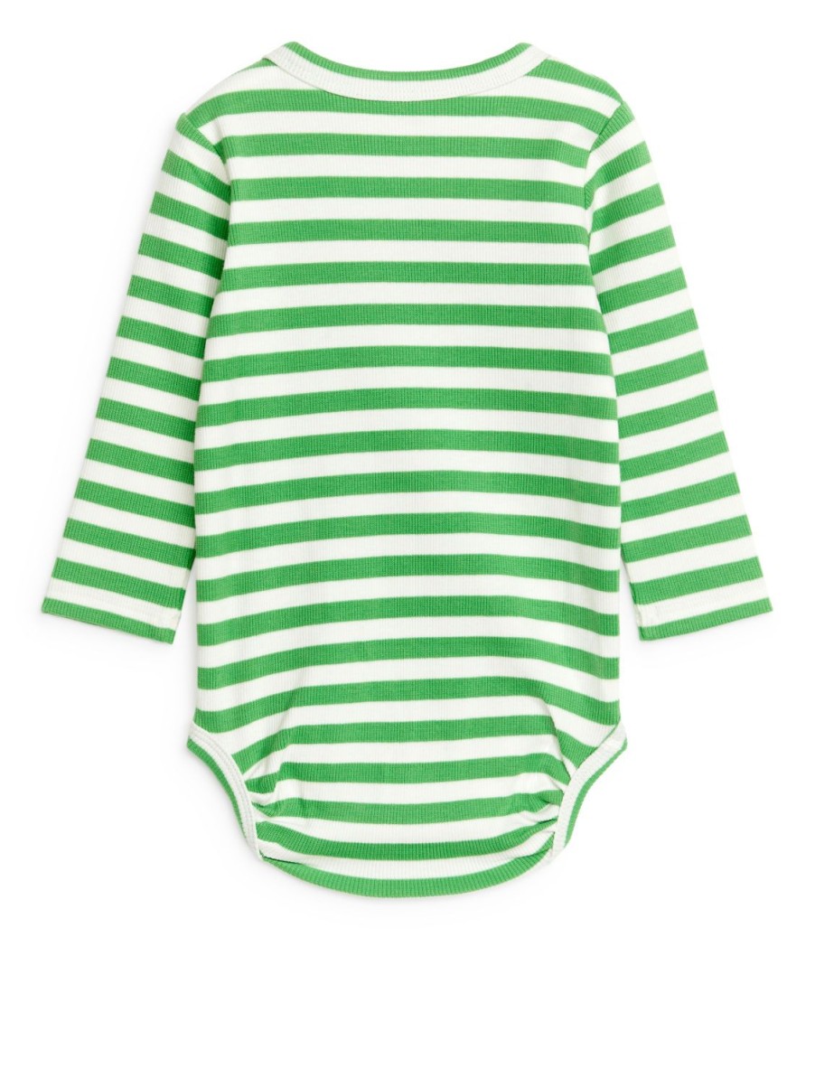 Baby Arket Bodys | Ribbed Long-Sleeve Bodysuit