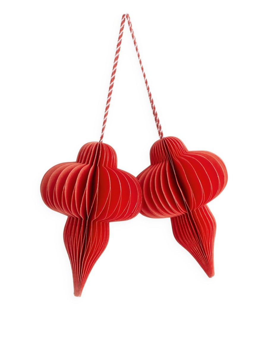 Home Arket Dekorationer | Honeycomb Ornaments Set Of 2