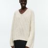 Dam Arket Stickat | Loose-Knit Wool-Mohair Jumper