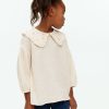 Barn Arket Toppar & Sweatshirts | Frill-Collar Cheesecloth Blouse