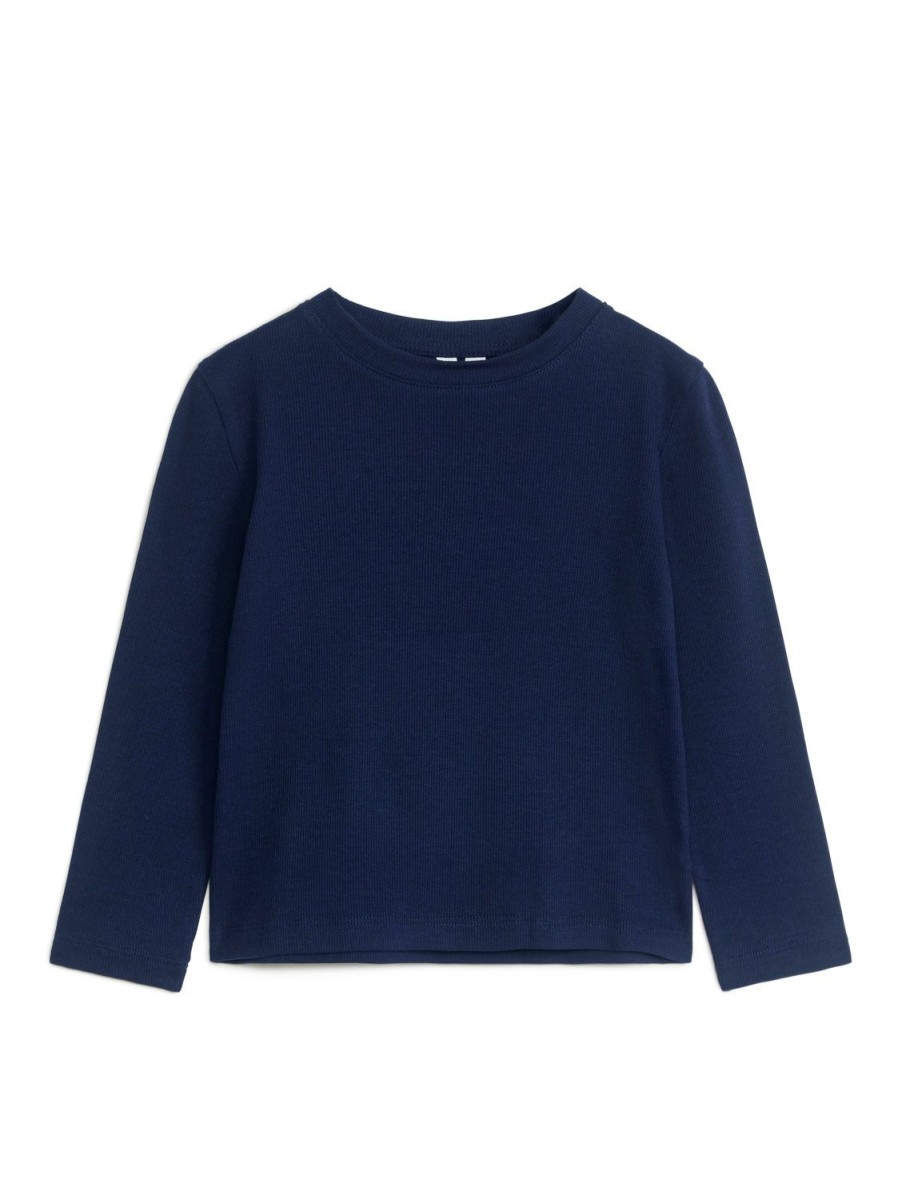 Barn Arket Toppar & Sweatshirts | Ribbed Long-Sleeve T-Shirt