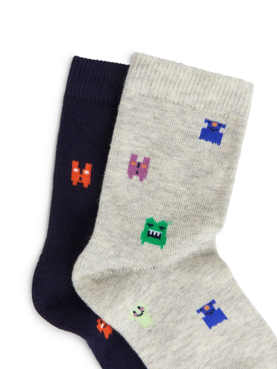 Barn Arket Strumpor & Strumpbyxor | Jacquard Socks, 2 Pairs