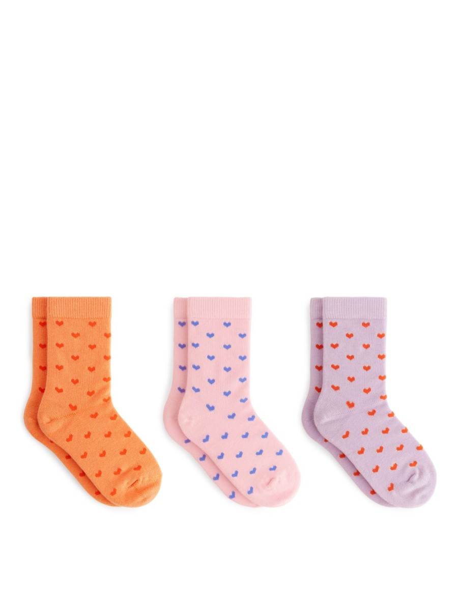 Barn Arket Strumpor & Strumpbyxor | Cotton Socks Set Of 3