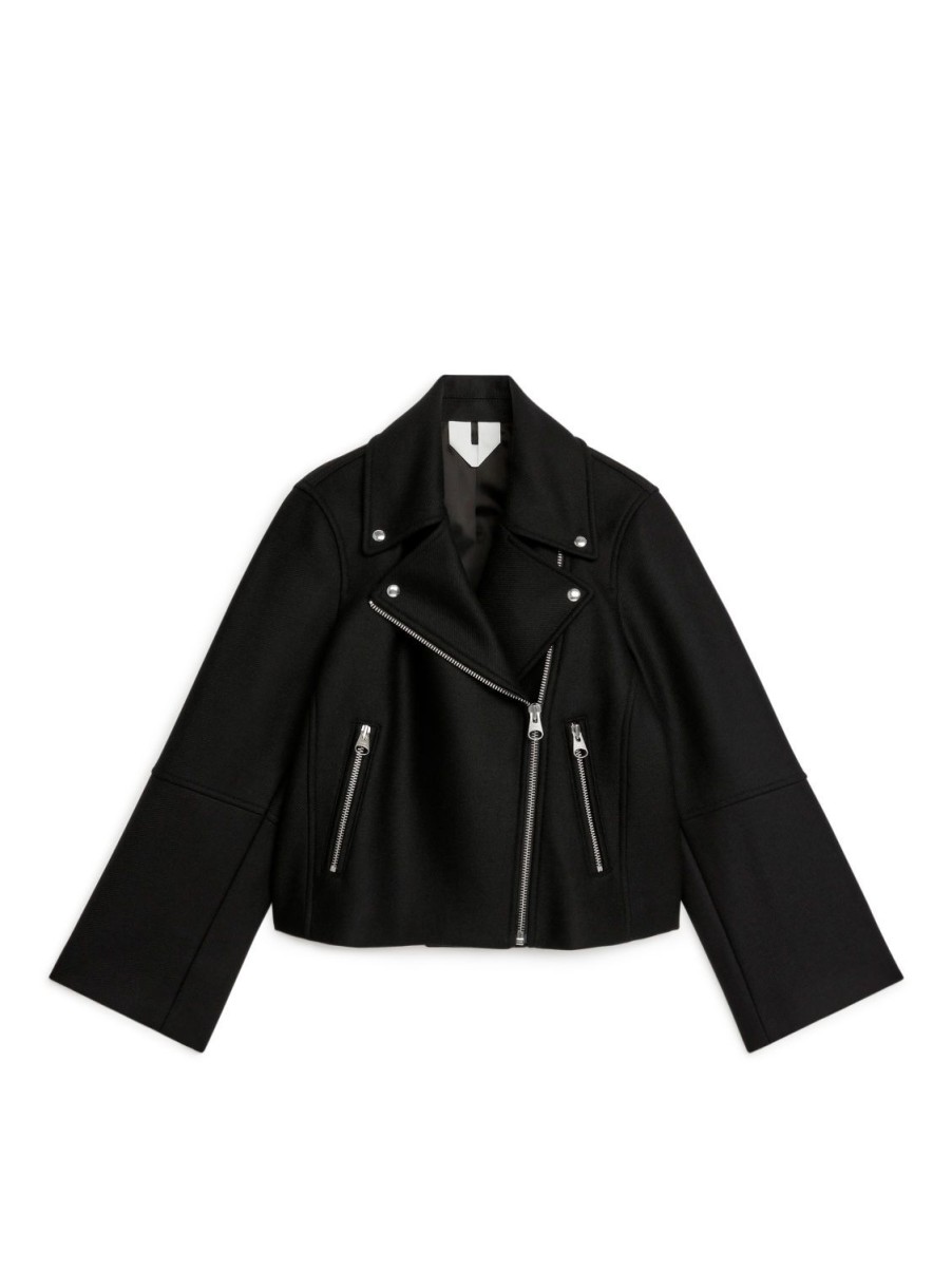 Dam Arket Kappor & Jackor | Wool Blend Biker Jacket