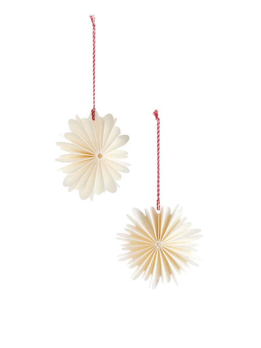 Home Arket Dekorationer | Snowflake Ornaments Set Of 2