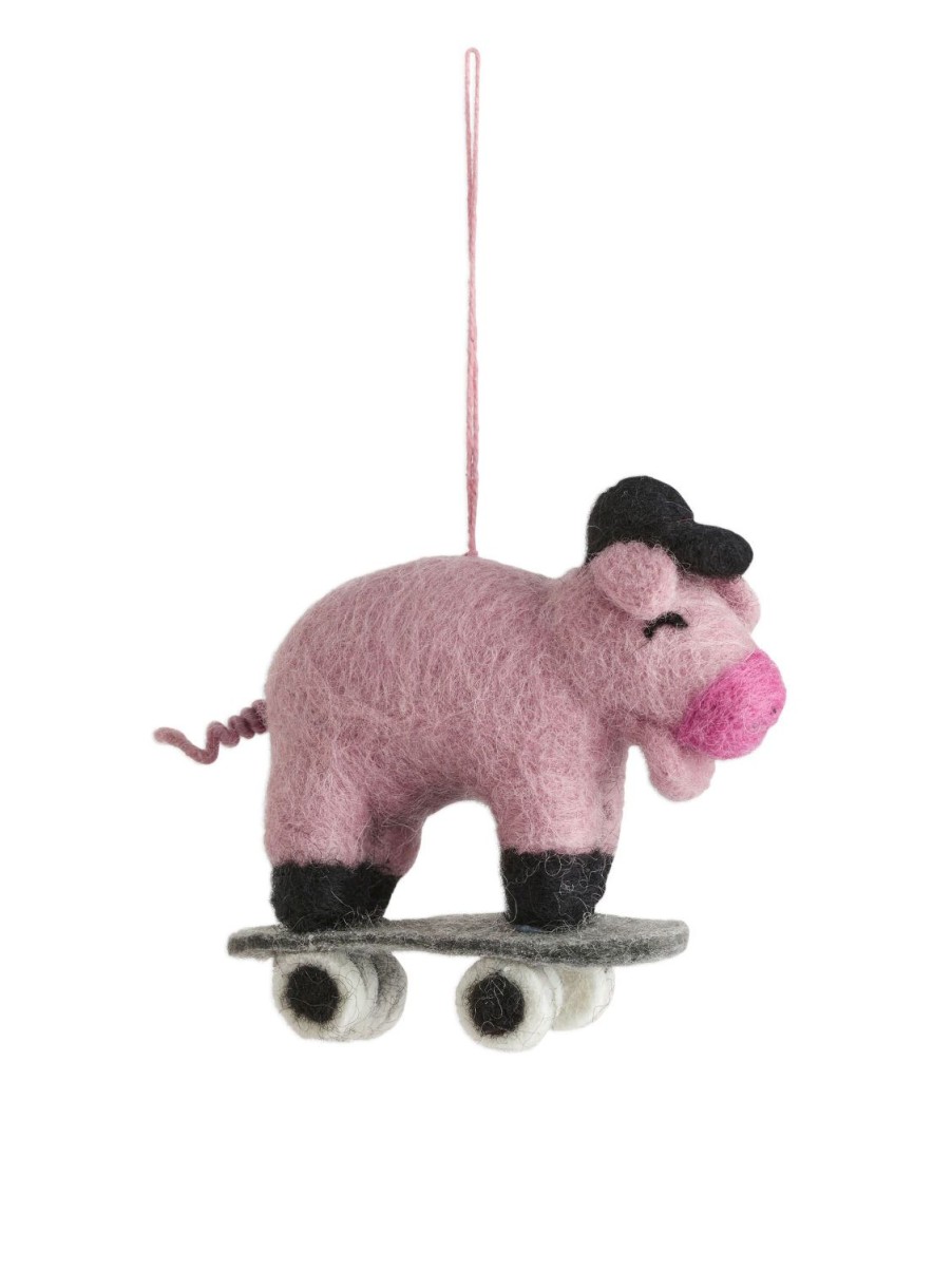 Home Arket Dekorationer | Felt So Good Skating Pig