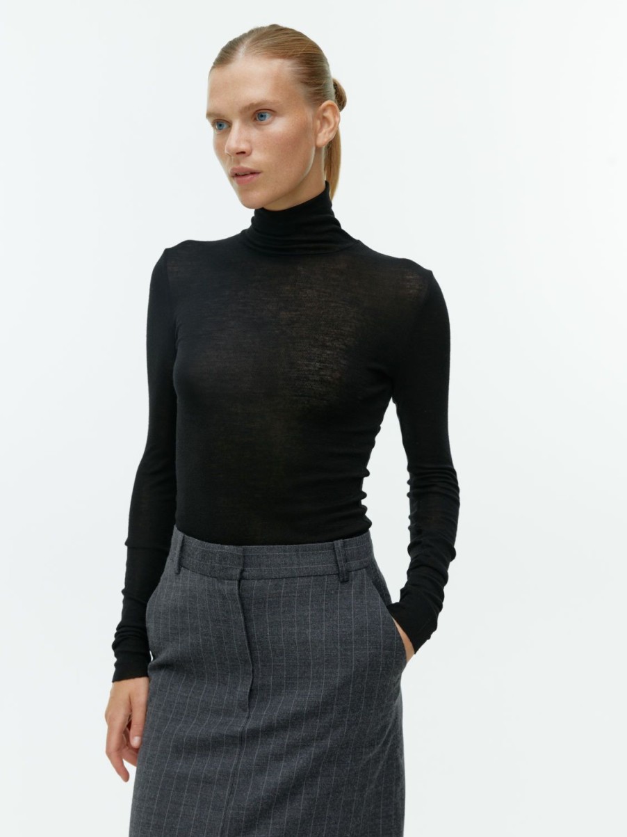 Dam Arket Stickat | Roll-Neck Wool Top