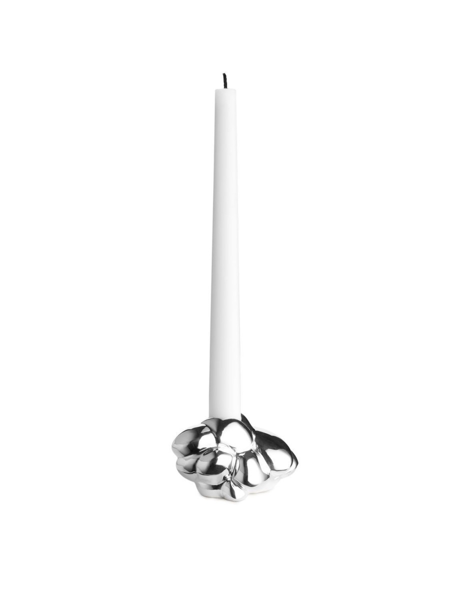 Home Arket Ljus | Silver-Plated Candle Holder