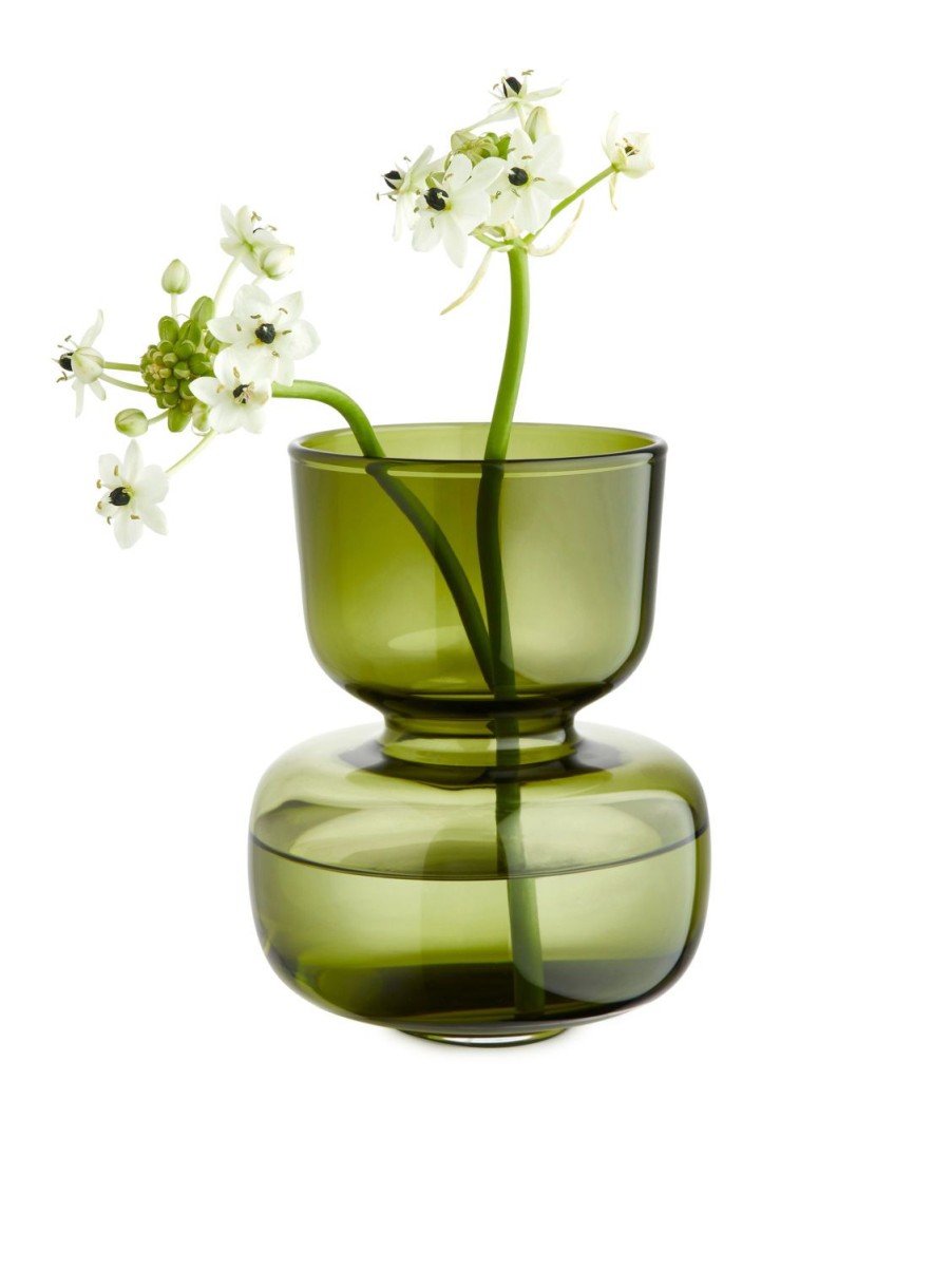 Home Arket Ljus | Glass Forcing Vase 17 Cm