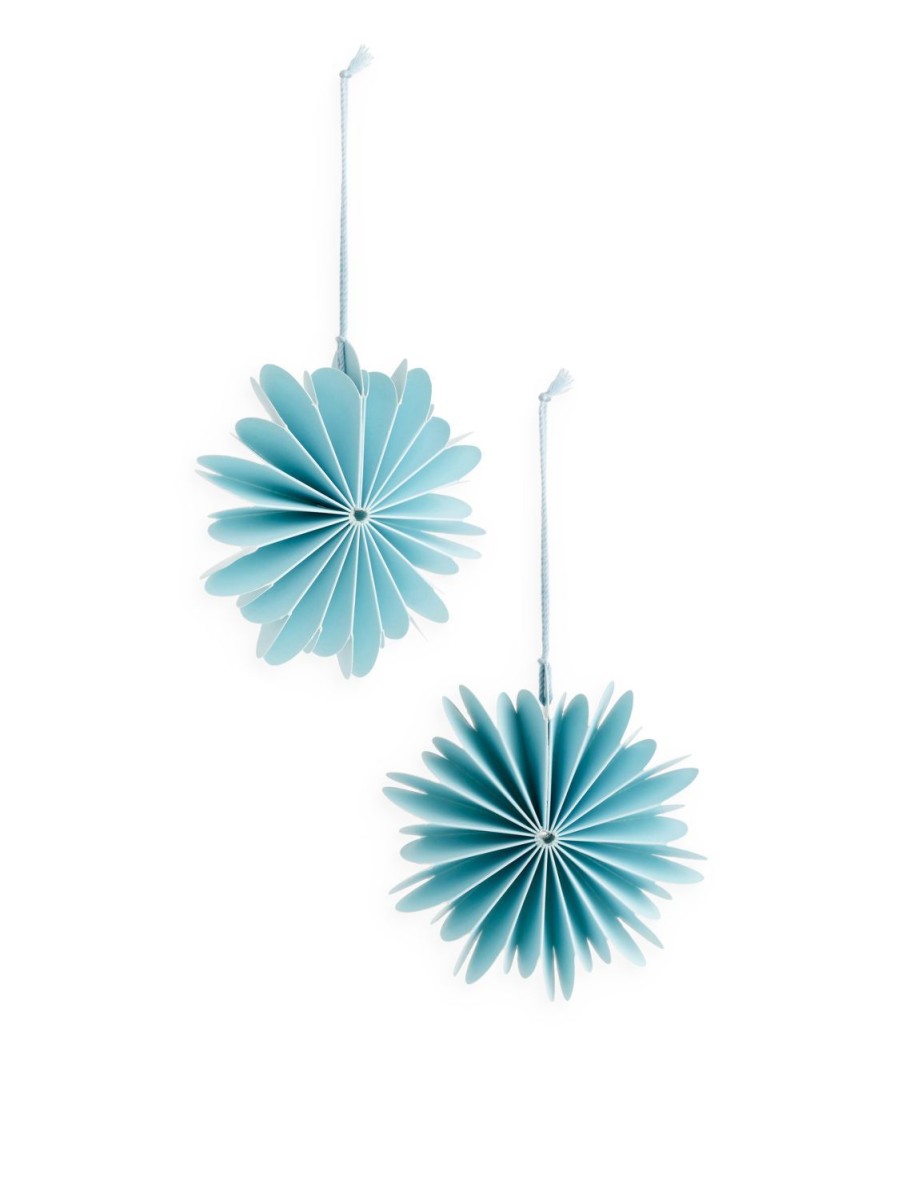 Home Arket Dekorationer | Snowflake Ornaments Set Of 2