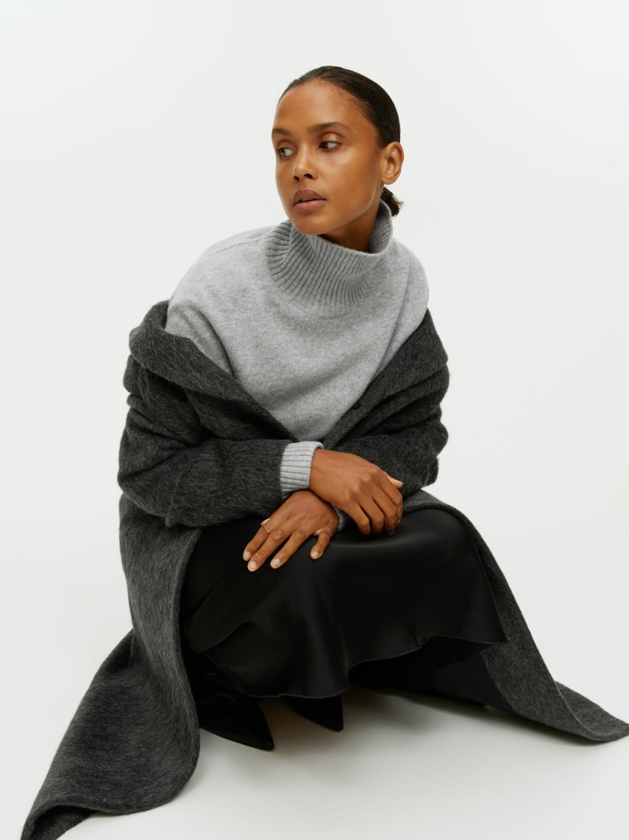 Dam Arket Stickat | High-Neck Wool Jumper