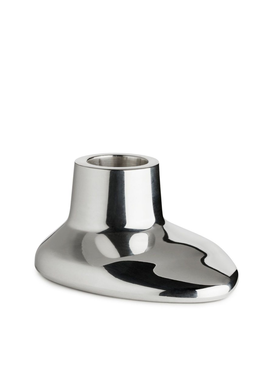 Home Arket Ljus | Silver-Plated Candle Holder