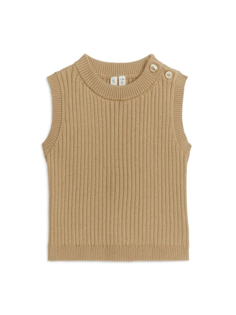 Baby Arket Stickat | Rib-Knit Cotton Vest