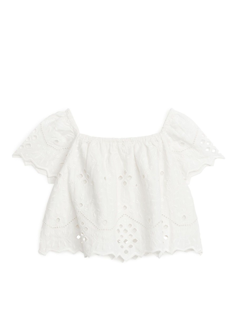 Barn Arket Toppar & Sweatshirts | Broderie Anglaise Blouse