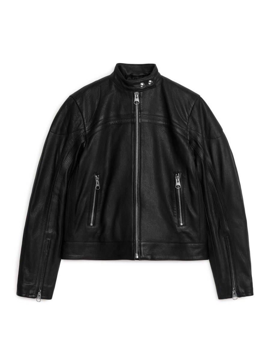 Dam Arket Kappor & Jackor | Racer Leather Jacket