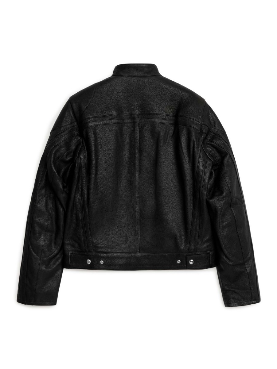 Dam Arket Kappor & Jackor | Racer Leather Jacket