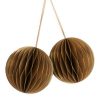 Home Arket Dekorationer | Honeycomb Ornaments Set Of 2