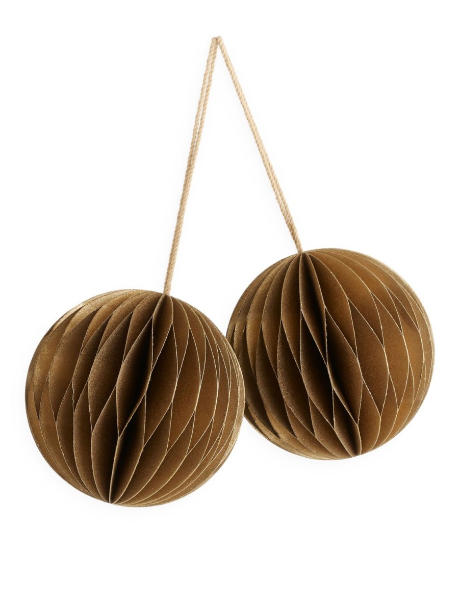 Home Arket Dekorationer | Honeycomb Ornaments Set Of 2