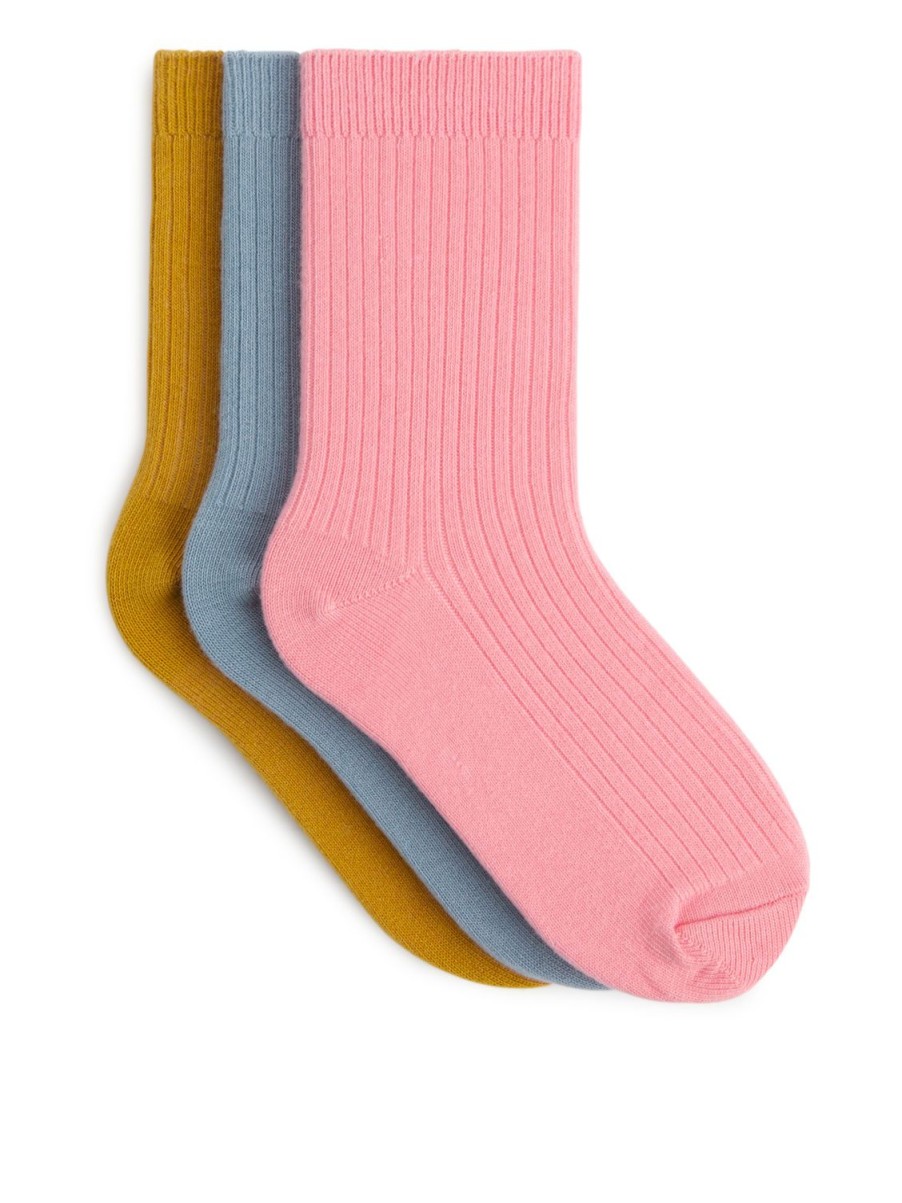 Barn Arket Strumpor & Strumpbyxor | Rib Knit Socks, 3 Pairs