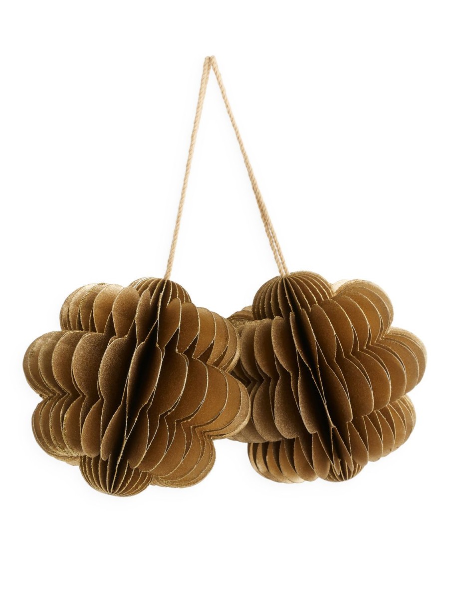 Home Arket Dekorationer | Honeycomb Ornaments Set Of 2