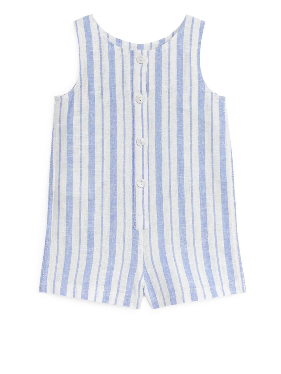 Baby Arket Bodys | Sleeveless Cotton-Linen Romper