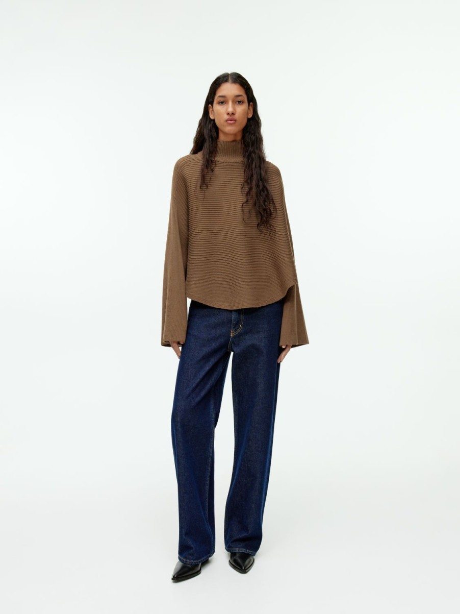 Dam Arket Stickat | Cropped Wool Cotton Jumper