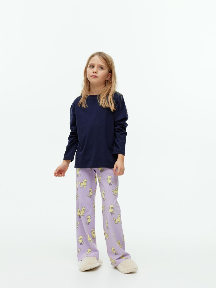 Barn Arket Byxor & Shorts | Wide Cotton Trousers