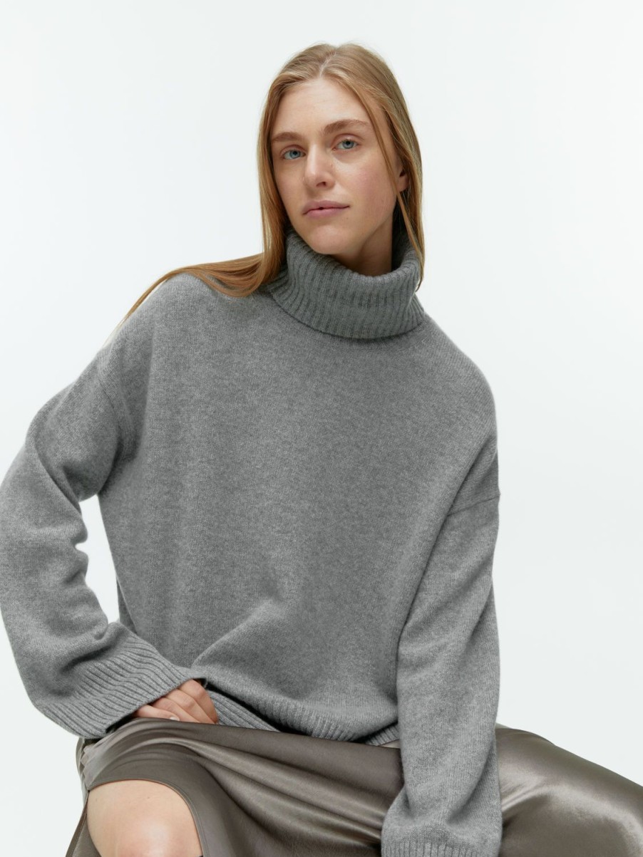 Dam Arket Stickat | Roll-Neck Cashmere Jumper