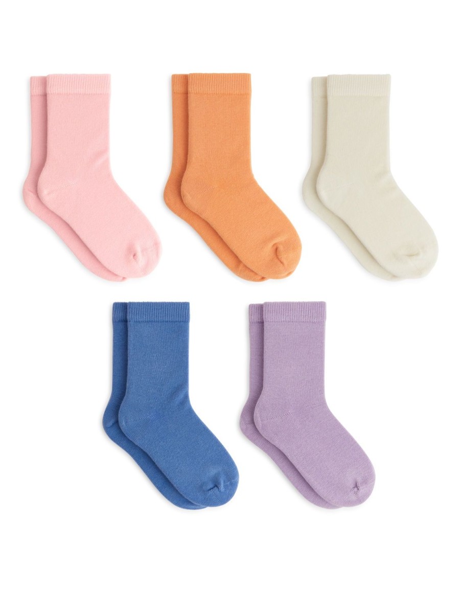 Barn Arket Strumpor & Strumpbyxor | Cotton Socks Set Of 5